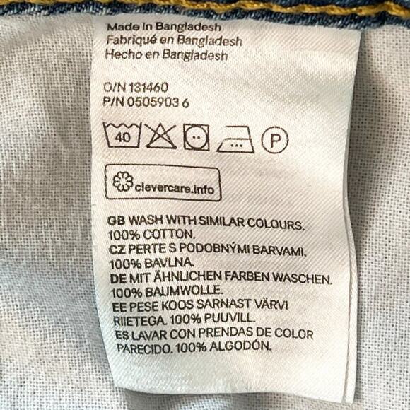 H&M Denim Medium Blue Jean Denim Mini Skirt - Picture 12 of 12